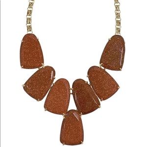 Rare Kendra Scott Burnt Orange Harlow Necklace